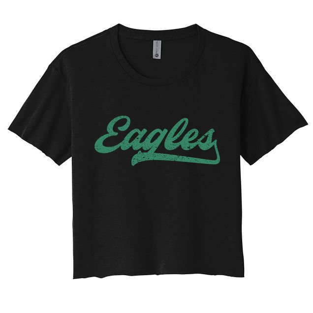 Eagles Vintage Retro Crop Top