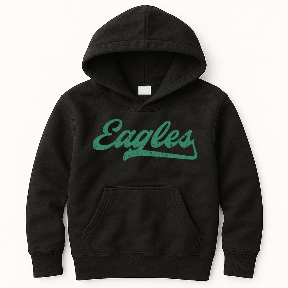 Eagles Vintage Retro Kids Hoodie
