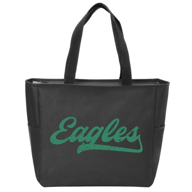 Eagles Vintage Retro Zip Tote Bag