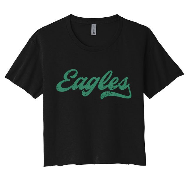 Eagles Vintage Retro Crop Top