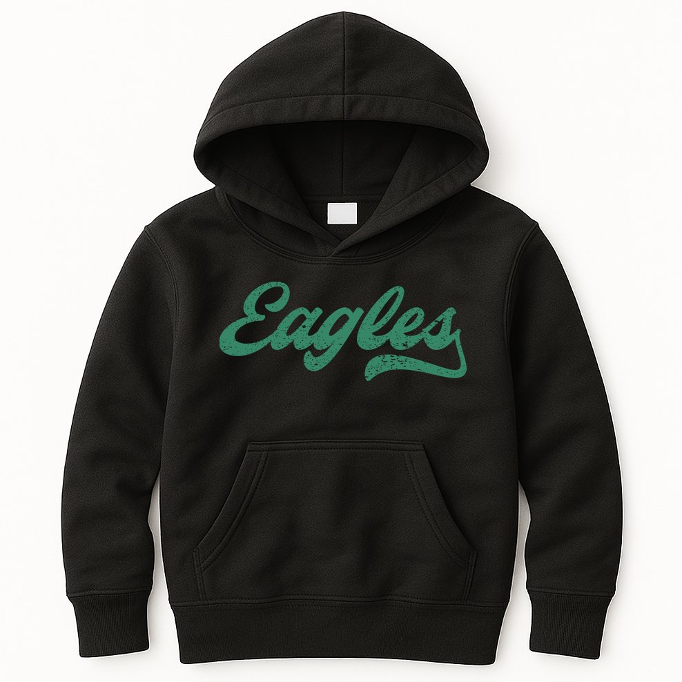 Eagles Vintage Retro Kids Hoodie