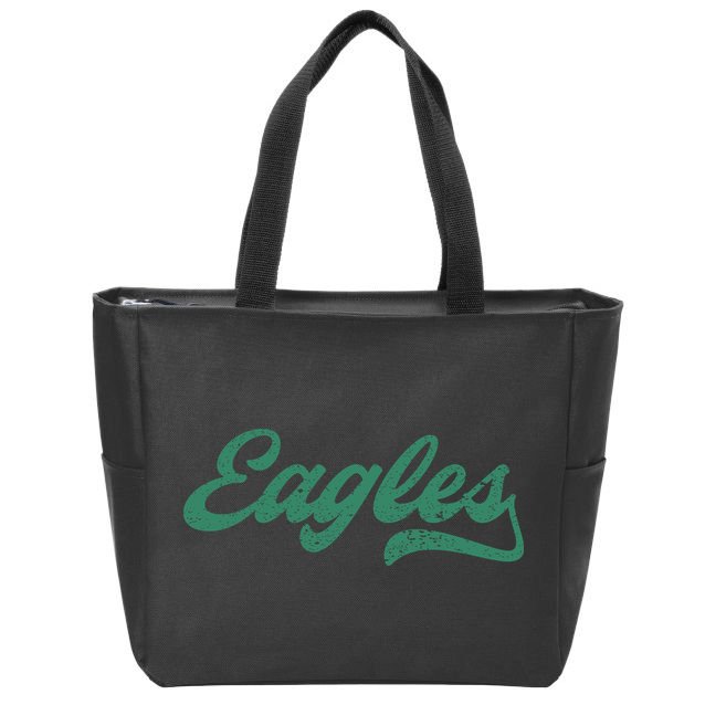 Eagles Vintage Retro Zip Tote Bag