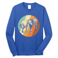 Elephant Vintage Retro Elephant Gift Long Sleeve Shirt