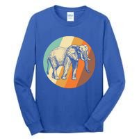 Elephant Vintage Retro Elephant Gift Tall Long Sleeve T-Shirt