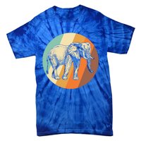 Elephant Vintage Retro Elephant Gift Tie-Dye T-Shirt