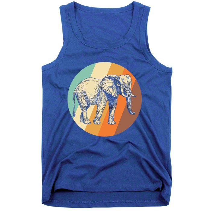 Elephant Vintage Retro Elephant Gift Tank Top