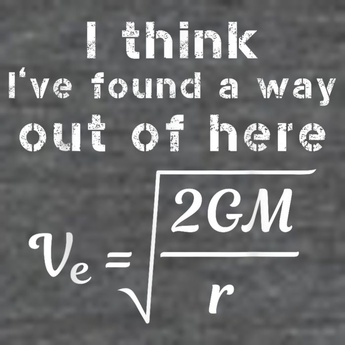 Escape Velocity Rate Of Change Gravity Physics Lover Gift Mousepad