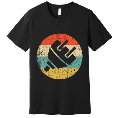Electrician Vintage Retro Electric Plug Premium T-Shirt