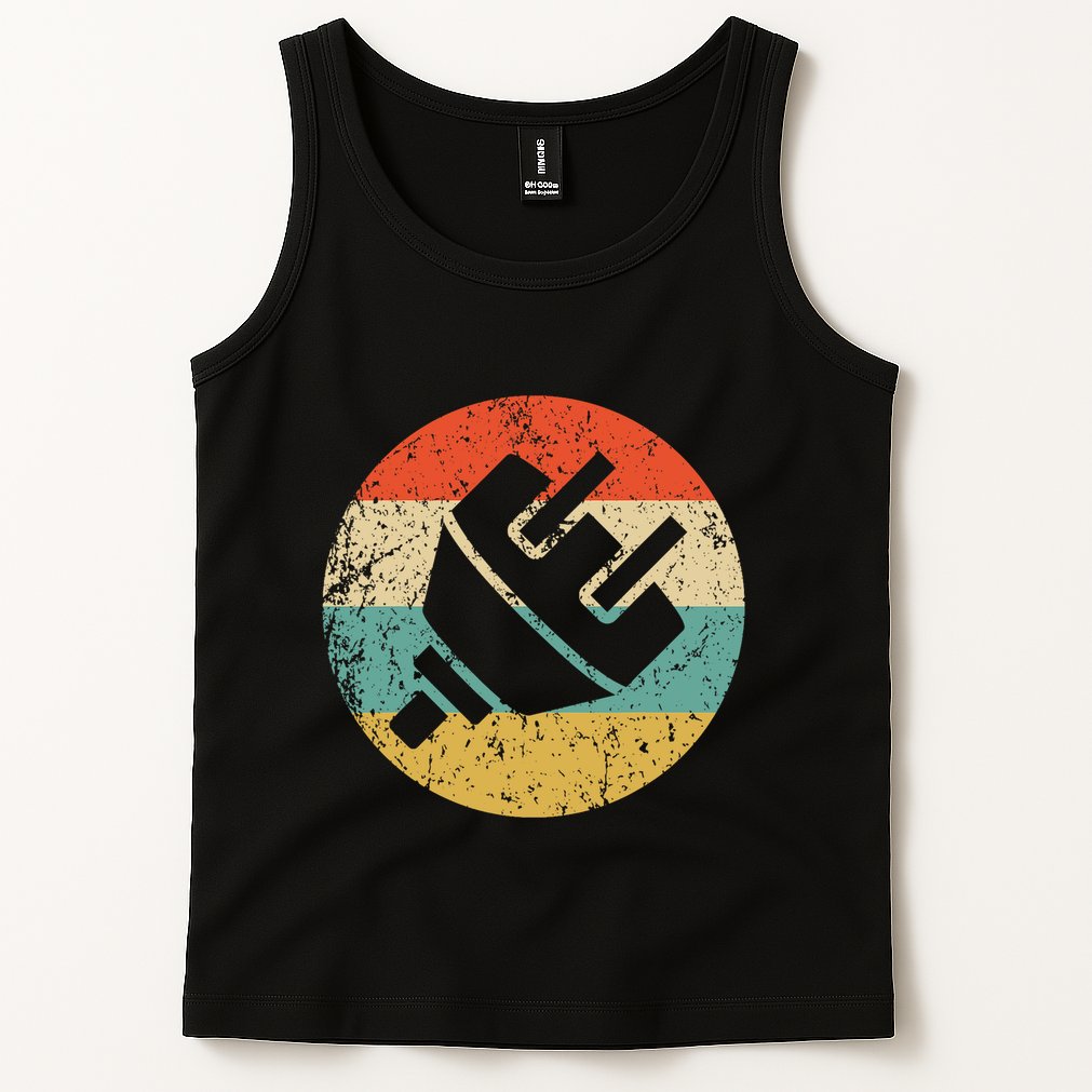 Electrician Vintage Retro Electric Plug Tank Top