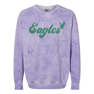 Eagles Vintage Retro Colorblast Crewneck Sweatshirt