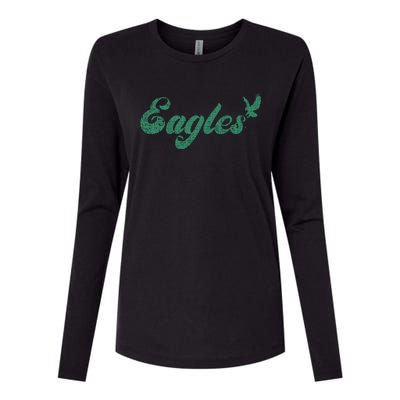 Eagles Vintage Retro Womens Cotton Relaxed Long Sleeve T-Shirt