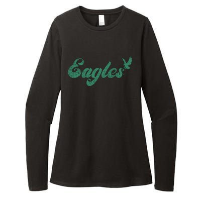 Eagles Vintage Retro Womens CVC Long Sleeve Shirt