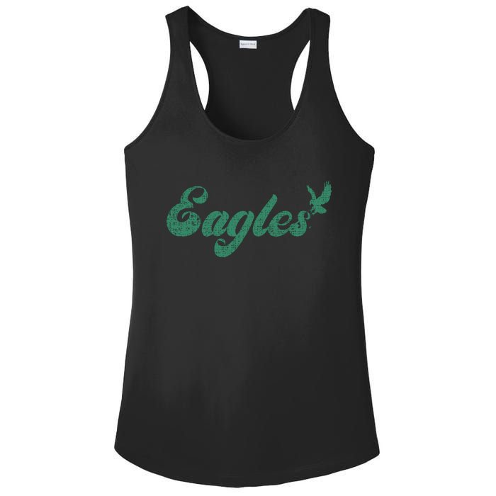 Eagles Vintage Retro Ladies PosiCharge Competitor Racerback Tank