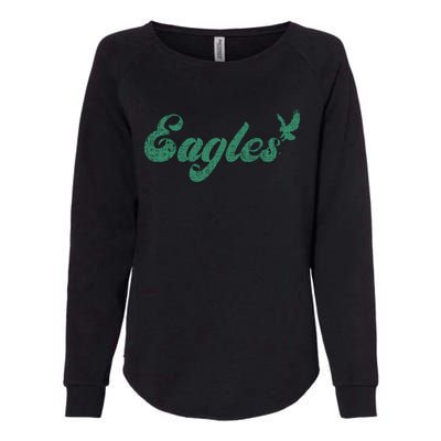 Eagles Vintage Retro Womens California Wash Sweatshirt