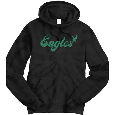 Eagles Vintage Retro Tie Dye Hoodie