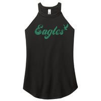 Eagles Vintage Retro Women's Perfect Tri Rocker Tank