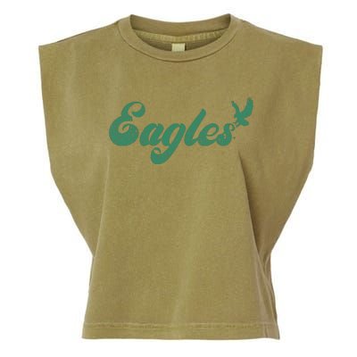 Eagles Vintage Retro Garment-Dyed Women's Muscle Tee