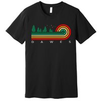 Evergreen Vintage Stripes Dawes Oklahoma Premium T-Shirt