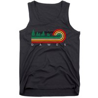 Evergreen Vintage Stripes Dawes Oklahoma Tank Top