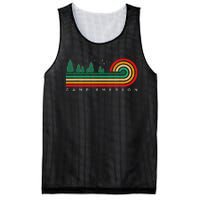 Evergreen Vintage Stripes Camp Emerson Massachusetts Mesh Reversible Basketball Jersey Tank