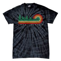 Evergreen Vintage Stripes Camp Emerson Massachusetts Tie-Dye T-Shirt