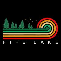 Evergreen Vintage Stripes Fife Lake Michigan Hoodie