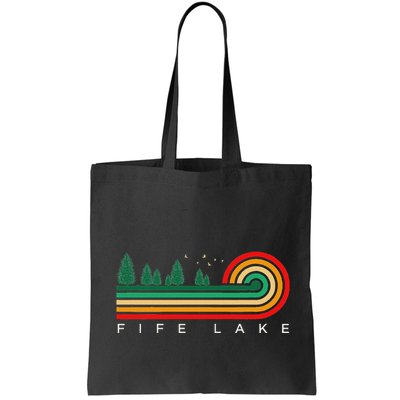 Evergreen Vintage Stripes Fife Lake Michigan Bag