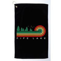 Evergreen Vintage Stripes Fife Lake Michigan Golf Towel