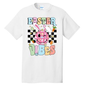 Easter Vibes Smiles Happy Face Bunny Happy Easter Tall T-Shirt