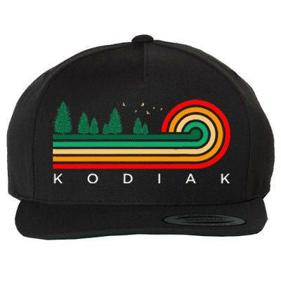 Evergreen Vintage Stripes Kodiak Alaska Wool Snapback Cap