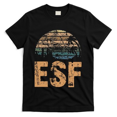 ESF Vintage Sunset Distressed Funny T-Shirt