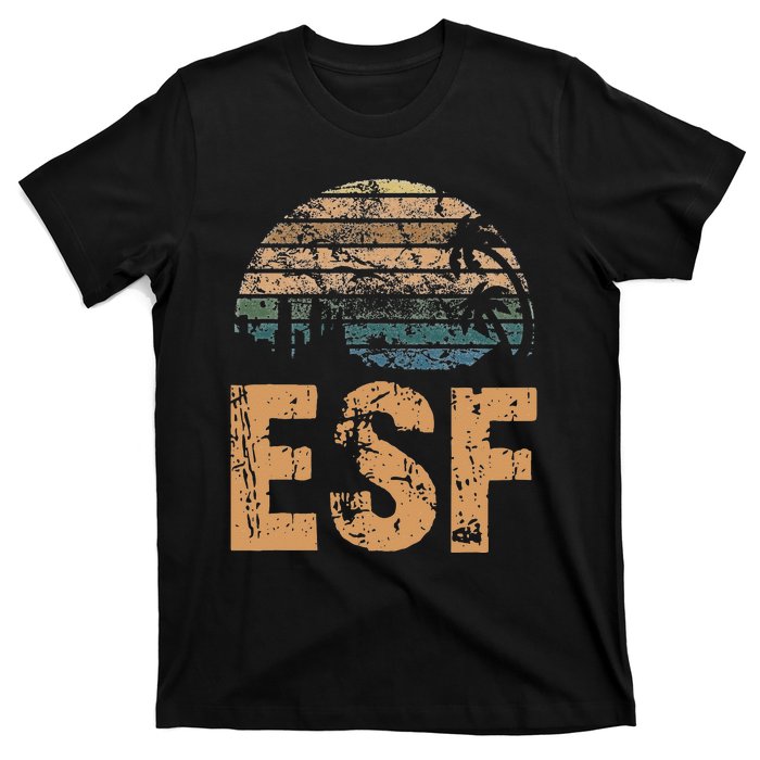 ESF Vintage Sunset Distressed Funny T-Shirt