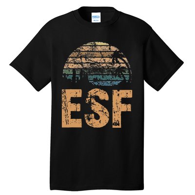 ESF Vintage Sunset Distressed Funny Tall T-Shirt