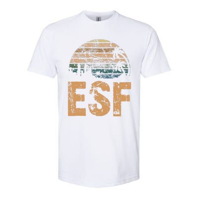 ESF Vintage Sunset Distressed Funny Softstyle CVC T-Shirt