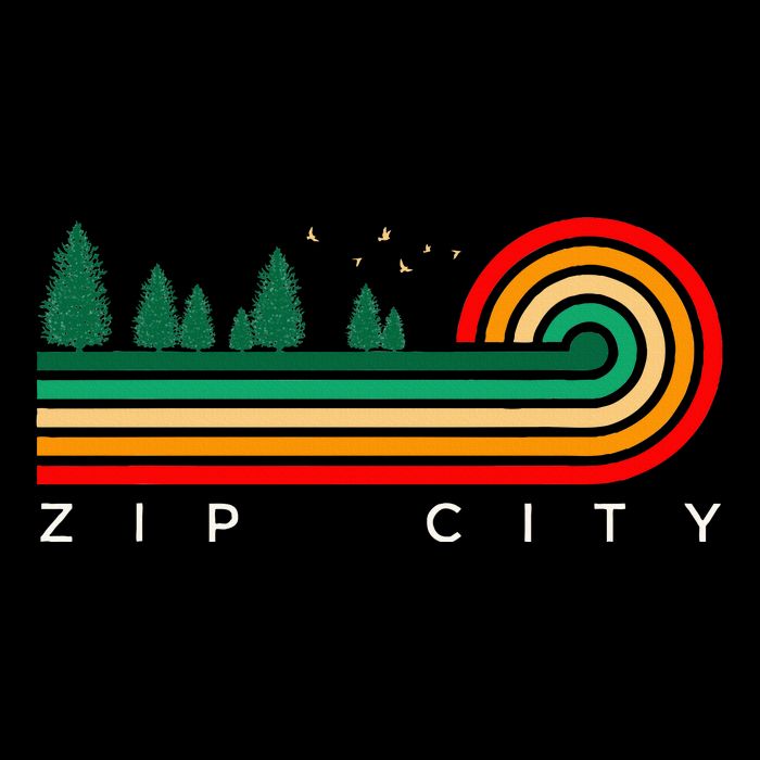 Evergreen Vintage Stripes Zip City Alabama Bucket Hat