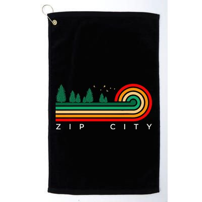 Evergreen Vintage Stripes Zip City Alabama Golf Towel