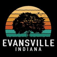 Evansville Vintage Sunset Indiana Souvenir Backpack