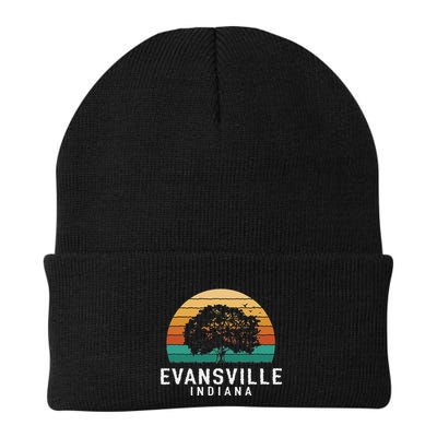 Evansville Vintage Sunset Indiana Souvenir Beanie