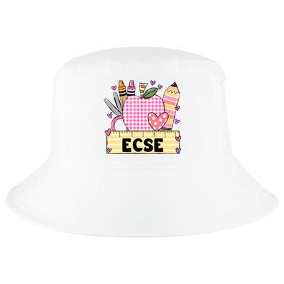 ECSE Valentine S Day Teacher Frame Cool Comfort Performance Bucket Hat