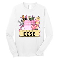 ECSE Valentine S Day Teacher Frame Long Sleeve Shirt