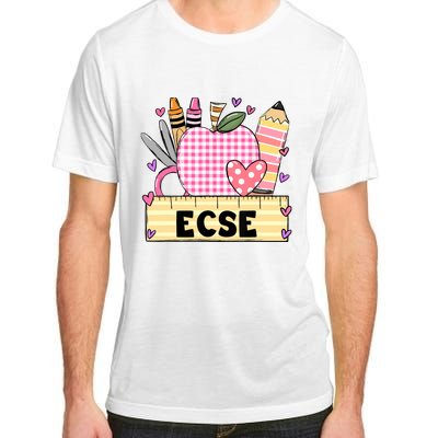 ECSE Valentine S Day Teacher Frame Adult ChromaSoft Performance T-Shirt