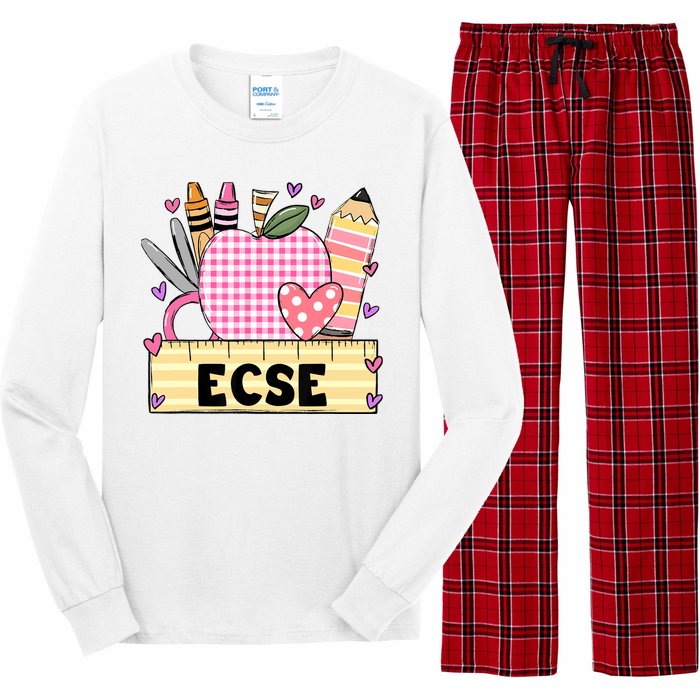 ECSE Valentine S Day Teacher Frame Long Sleeve Pajama Set