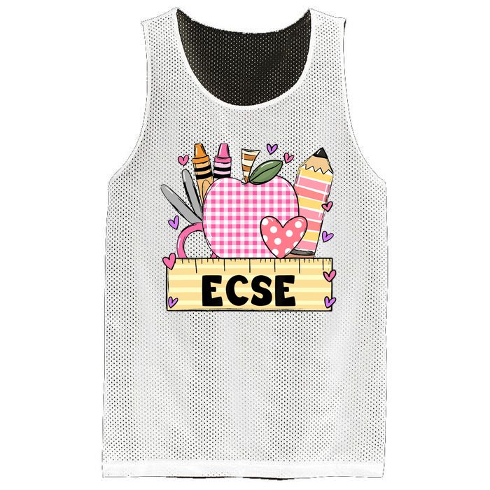 ECSE Valentine S Day Teacher Frame Mesh Reversible Basketball Jersey Tank