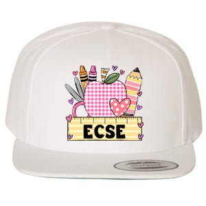 ECSE Valentine S Day Teacher Frame Wool Snapback Cap