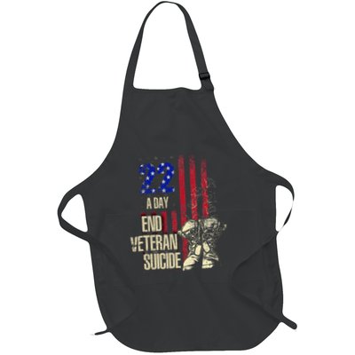 End Veteran Suicide Awareness 22 A Day Patriotic Us Flag Apron