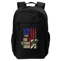 End Veteran Suicide Awareness 22 A Day Patriotic Us Flag Backpack