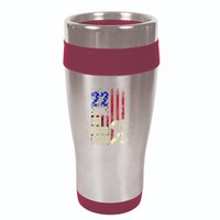 End Veteran Suicide Awareness 22 A Day Patriotic Us Flag 16oz Travel Tumbler