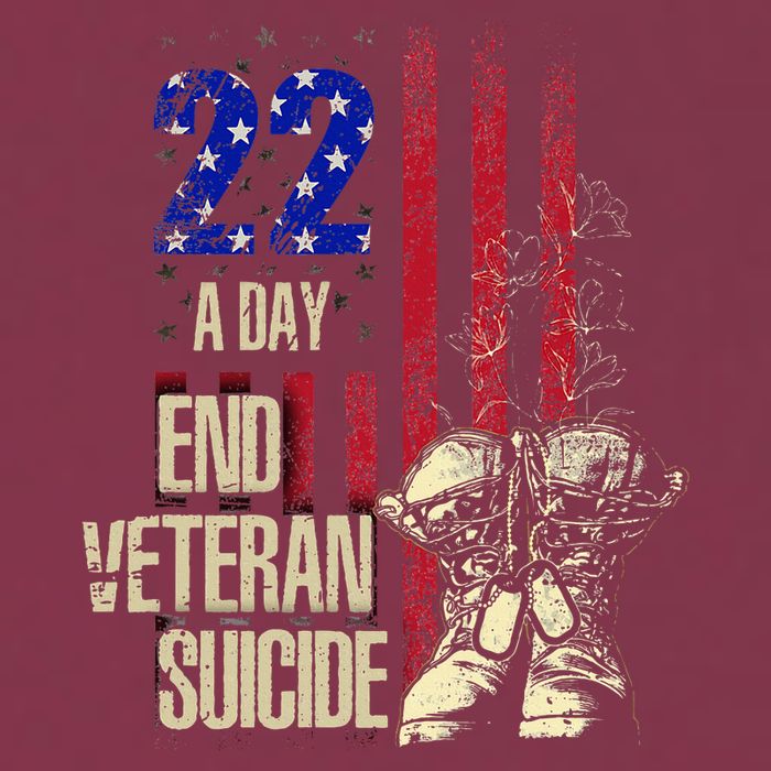 End Veteran Suicide Awareness 22 A Day Patriotic Us Flag 16oz Travel Tumbler