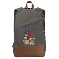 End Veteran Suicide Awareness 22 A Day Patriotic Us Flag Cotton Canvas Backpack