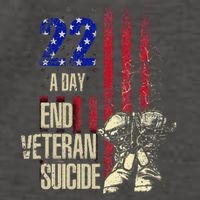 End Veteran Suicide Awareness 22 A Day Patriotic Us Flag Vector Backpack
